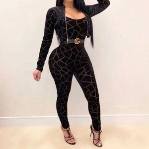 one piece suite with sweater